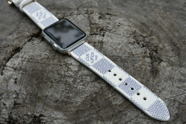 LV Handmade Apple Band, Louis Vuitton Apple Watch Band, Apple Watch Bands 1, 2, 3, 4, 5 Series, LV Handmade Apple Watch Bands Watch bands