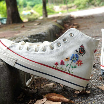 embroidery converse